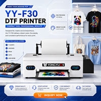Impresora DTF Pro 330mm YY-F30, Máquina de Impresión Textil Digital a Color Vívido, Alta Resolución 2880dpi para Prendas Profesionales