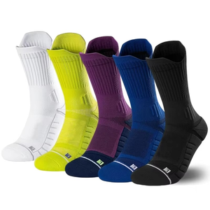 Ankle Athletic <b>Socks</b> for Running Breathable Knitted Solid Color <b>Men</b> Women Summer Sport Wear <b>White</b> Lime Green Purple Blue Black - Product Image 1