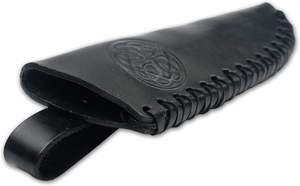 มีดแคมป์ปิ้งหัวนกไวกิ้ง ตีขึ้นรูปด้วยมือ พร้อมซองหนังแท้ ใบมีดเหล็กกล้าชุบแข็ง OEM ปรับแต่งได้ ของแท้ - Product Image 3