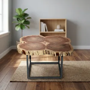 Mesa de Centro Moderna de Madera Sólida de Alta Calidad para Sala de Estar, Fácil de Limpiar, Precio al por Mayor - Product Image 1