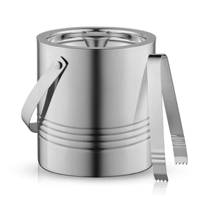 Seau à glace en acier inoxydable pour champagne, bière, vin, refroidisseur de bouteilles en métal, seau à champagne au prix le plus bas - Product Image 3