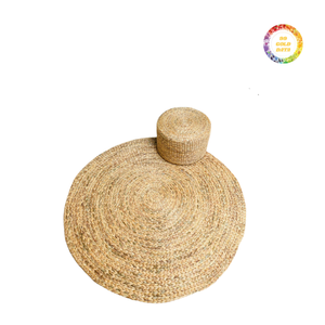 Alfombra Larga de Pasto Marino Natural, Tejida a Mano, para Sala de Estar, Decoración Rústica para Piso - Product Image 1