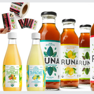 Étiquettes et autocollants d'emballage personnalisés de haute qualité pour les boissons énergisantes au café, les boissons gazeuses et les bouteilles de jus - Product Image 3