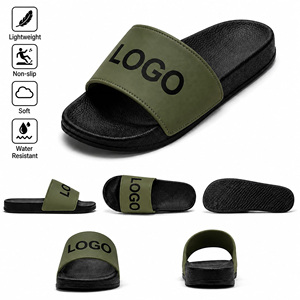 Sandalias Deslizantes de EVA Verde Oliva con Logotipo Personalizado para Hombre y Mujer |   Pantuflas Antideslizantes de Verano |   Fábrica OEM ODM - Product Image 5