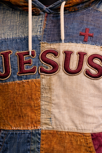 Sweat-shirt à capuche vintage brodé patchwork, streetwear pour hommes et femmes, vêtements décontractés - Product Image 2