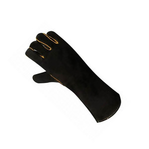 Fabricant d'usine, gants de soudage en cuir doublés de polaire sur mesure, protection contre les éclaboussures de métal fondu, personnalisables, haute qualité - Product Image 4