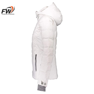 OEM Custom Factory Price Women's Shiny Black Breathable Finished Puffer <b>Jacket</b> New Arrival <b>Quilted</b> Waterproof For Outdoors - Product Image 4