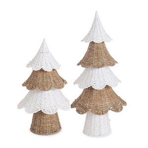 Boho Style Handmade Woven Seagrass Decorate Christmas Tiered <b>Tree</b> <b>Ornaments</b> Rustic Party Crafts - Product Image 5