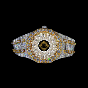 Montre Quartz de Luxe Tendance Style Hip Hop avec Diamants Moissanite et Quartz, Bracelet en Acier Inoxydable, Verre Saphir 41mm – Offre Spéciale - Product Image 5