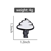 Badge en émail personnalisé noir et blanc, design fantaisie, exquis, ludique et amusant, motif fantôme, broche de dessin animé, épingles en émail