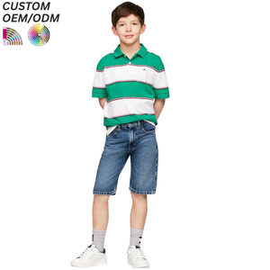 High Quality Children Polo Shirt Print Custom Embroidery Logo Casual Button up Design Boys Knitted <b>Compressed</b> - Product Image 3