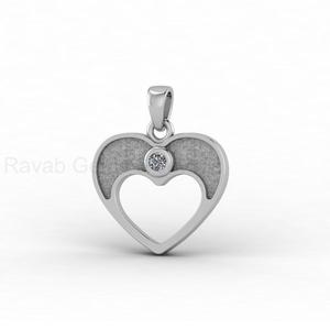 18k Gold Genuine 925 Silver Heart Blank Bezel Charm <b>Pendant</b> with CZ Setting <b>for</b> DIY Keepsake Memorial Resin Jewelry Findings - Product Image 2