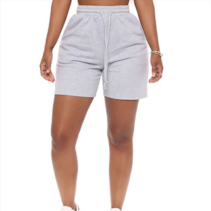 Shorts de survêtement décontractés pour femme, taille élastiquée, édition optimisée, 100 % coton, légers, en promotion - Product Image 2