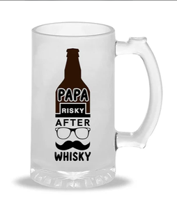 Jarra de Cerveza de Vidrio Personalizada, Jarra de Cerveza con Impresión Personalizada, Jarra de Cerveza con Texto Personalizado, Vaso de Cerveza Personalizado con Asa, Logotipo Personalizado - Product Image 3