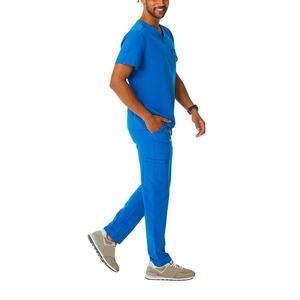 Ensemble de vêtements de travail pour infirmière, écologique, en toile, à séchage rapide, haut à manches courtes et pantalon, matière respirante et flexible, pour salon de beauté - Product Image 2