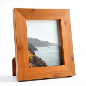 Cadre photo de table moderne en bois d'acacia naturel de qualité supérieure, écologique, design créatif, décoration d'intérieur, cadeau de mariage - Product Image 2