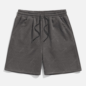 Shorts de jogging décontractés pour hommes, couleurs unies, taille élastique, séchage rapide, pour entraînement, gym et sport, avec poches arrière. - Product Image 3