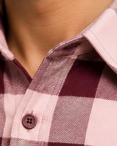 Lavender Purple Plaid Men Flannel Shirt Long Sleeve Button <b>Down</b> Checkered Cotton Casual Shirt With Chest Pockets Streetwear - Product Image 3