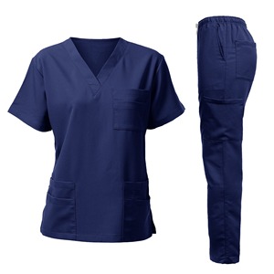 Medical <b>Scrubs</b> <b>Set</b> for Women and Men Top and Pants Unisex Hospital Uniform Comfortable Fit Unisex Medical Uniform <b>Scrubs</b> <b>Set</b> - Product Image 1
