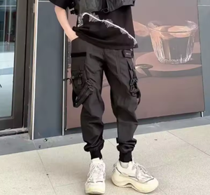 Pantalon cargo pour hommes, Techwear, tactique, multi-poches, Streetwear, Hip Hop, pantalon de mode sombre, printemps automne - Product Image 3