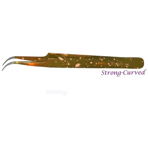 Pince à épiler Ryzer Studio Straight a Type en acier inoxydable de précision, pointe lisse 10 mm pour l'application d'extensions de cils - Product Image 2