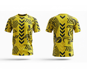เสื้อยืดพิมพ์ลายแบบซับลิเมชั่นคุณภาพสูง ชุดกีฬาแบบสั่งทำ |   ไซส์ผู้ชาย ผู้หญิง และเยาวชน |   ชุดกีฬาฝึกซ้อมน้ำหนักเบา แห้งเร็ว - Product Image 1
