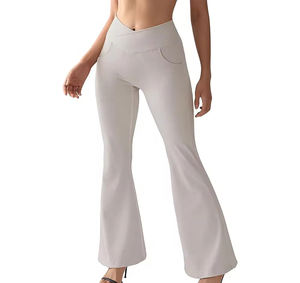 กางเกงขายาวทรงแฟลร์สั่งตัดได้สำหรับผู้หญิง สไตล์ลำลอง สตรีทแวร์ ราคาสมเหตุสมผล สินค้ามาใหม่ ดีไซน์สวยที่สุดสำหรับผู้หญิง - Product Image 4