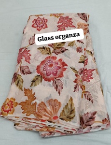 Tela de organza de viscosa pura, diseño de organza de vidrio puro, 44 pulgadas de ancho - Product Image 2
