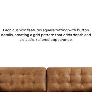 Tufted Leather <b>Sofa</b> Set 3 Seater 2 Seater 1 Seater Luxury Living Room Furniture Classic Chesterfield Style Living Room Furniture - Product Image 4