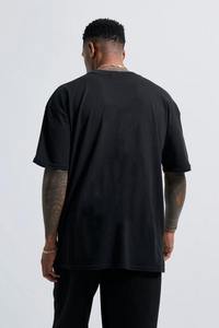 เสื้อยืดโอเวอร์ไซส์แบบสั่งทำพิเศษ ลายพิมพ์ซับลิเมชั่น สวมใส่สบาย ระบายอากาศได้ดี สไตล์สตรีทแวร์ สีดำ แต่งแพทช์ปักลาย ทรงหลวม - Product Image 2