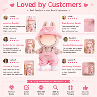   Vêtements de poupée portables : Chemises et hauts unisexes mignons et décontractés pour figurines (Blind Box) – Tissu de haute qualité