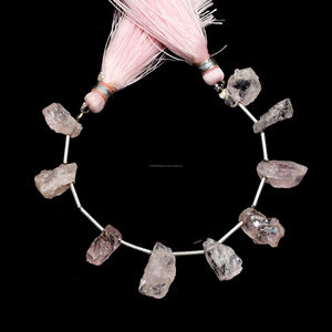 เครื่องประดับอัญมณีธรรมชาติคุณภาพสูงสีชมพูมอร์แกไนต์ขัดค่อนข้างหายากอัญมณีธรรมชาติชั้นสูง - Product Image 2