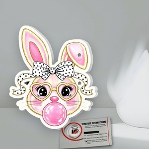 Custom Magnetic Bunny Face Makeup <b>Mirror</b> Cardboard Reusable Beauty Tool Heart Shape Pink Bow Glasses Heart <b>Square</b> Flower Acrylic - Product Image 4