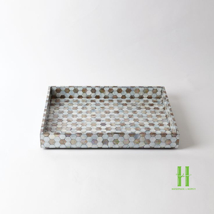 BEST WHOLESALE Mother of Pearl Display Tray Handmade Eco Friendly Decorative Serving Tray for Home Decoration and Gifts - Product Image 6