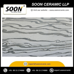 Marbre BLACK WAVE BLASTED Calcite, grande dalle polie, design moderne et écologique, modèle 3D, décoration murale pour salon, Rajasthan - Product Image 3