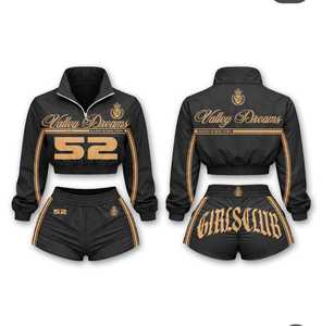 Conjunto Deportivo de Dos Piezas para Mujer, Primavera/Verano, Color Sólido, Logotipo Personalizado, Ropa Deportiva de Algodón, Ropa Casual de Calle, Ropa de Gimnasio, Fitness - Product Image 6