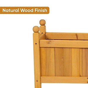 Boîte à plantes en bois de chêne en gros |   Jardinières en bois artisanales de Moradabad - Product Image 3