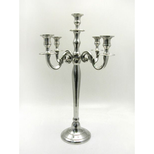 Luxury Modern <b>Silver</b> Plated Metal Crystal Beaded Globe Candle Holder Pillar Set Elegant High-Low Tall <b>Candlestick</b> For Wedding - Product Image 6