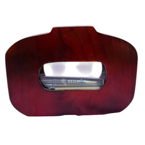 Pochette de soirée de luxe indienne en bois rectangulaire avec poignée découpée, sac rigide de créateur pour mariage et événements, sac statement - Product Image 1