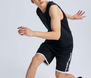 เสื้อกล้ามคุณภาพดี คอวี สำหรับกีฬาบาสเกตบอล แห้งเร็ว ระบายอากาศได้ดี ชุดยูนิฟอร์มบาสเกตบอล - Product Image 3