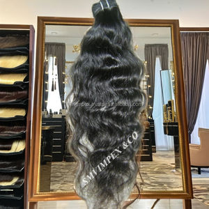 Cabello humano remy de la India, calidad superior Templo virgen indio del Sur, textura natural, solo tejido - Product Image 6