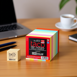 Bloc-notes promotionnel coloré 85x85mm 800H pour une communication efficace - Product Image 3