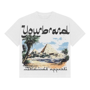 T-shirts sportifs à la mode avec design personnalisé unique, imprimés, 100% coton, col rond, coupe ample pour hommes, prix de gros - Product Image 1