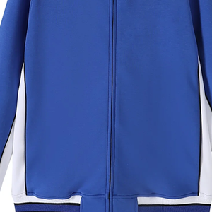 ชุดวอร์มลำลองพิมพ์ลายฤดูหนาวไซส์ใหญ่ Zeta Blue Fleece พร้อมแจ็คเก็ตปักตัวอักษรพรีเมียมสำหรับชมรมนักศึกษาและกางเกงจ็อกเกอร์สำหรับใส่ในมหาวิทยาลัย - Product Image 6