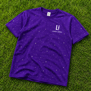 Nouveau design personnalisé pour t-shirt graphique scintillant à manches courtes et col rond en coton 100% pour homme, style streetwear décontracté et surdimensionné - Product Image 6