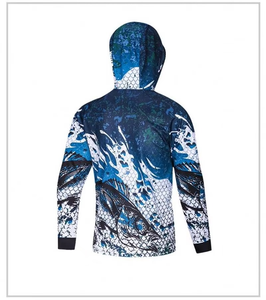 Camiseta de Pesca para Hombre, Camisas Polo de Secado Rápido, Ropa de Pesca de Manga Corta, Sudadera con Cierre de 1/4, Sudadera con Capucha de Alto Rendimiento - Product Image 2