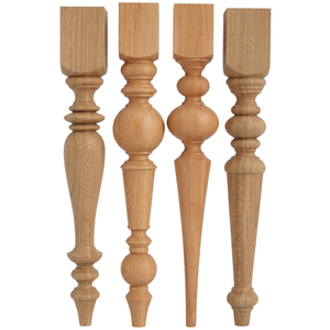 Premium Turned Solid Rubber Wood <b>Table</b> <b>Legs</b> Heavy Duty Supports for Dining <b>Tables</b> Bedroom Furniture and Interior Projects - Product Image 2