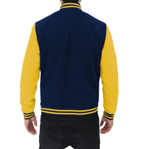 Veste universitaire pour homme la plus vendue avec col montant et logo frontal, fermeture à boutons recouverts de coton 100% - Product Image 4
