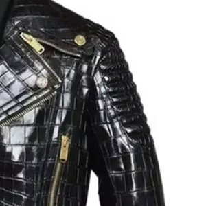 Veste matelassée à capuche en cuir véritable durable pour homme, col montant, services OEM/ODM, prix de gros - Product Image 6