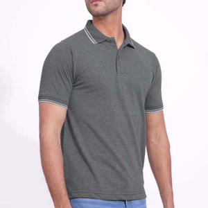 Men's Solid Knitted 100% Cotton Short Sleeve for <b>Shirt</b>-Customizable Workwear Men's Polo <b>T</b> <b>Shirt</b> <b>With</b> Shipment And Delivery - Product Image 5